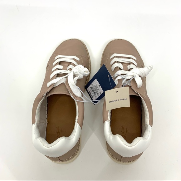 Universal Thread Shaelyn Espadrille Tan Lace Up Boho Sneaker With Memory Foam - Picture 8 of 16